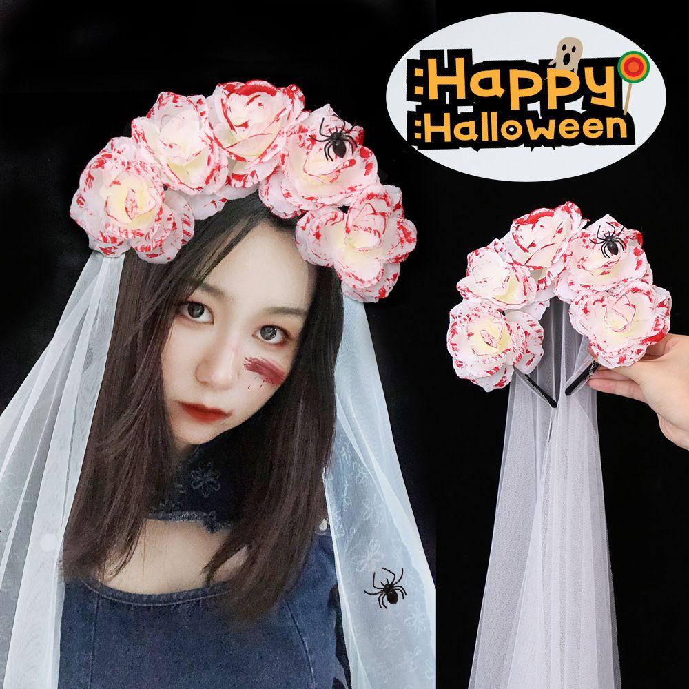 Party Decor Blood Stains Rose Halloween Headband Women Hair Hoops Korean Style Hair Accessories Ox Horn
Party Decor Blood Stains Rose Halloween Headband Women Hair Hoops Korean Style Hair Accessories Ox Horn