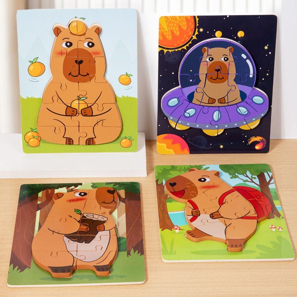 Capybala Kids Wooden Puzzle Wooden Material Educational Jigsaw Toys For Children style D
Capybala Kids Wooden Puzzle Wooden Material Educational Jigsaw Toys For Children style D