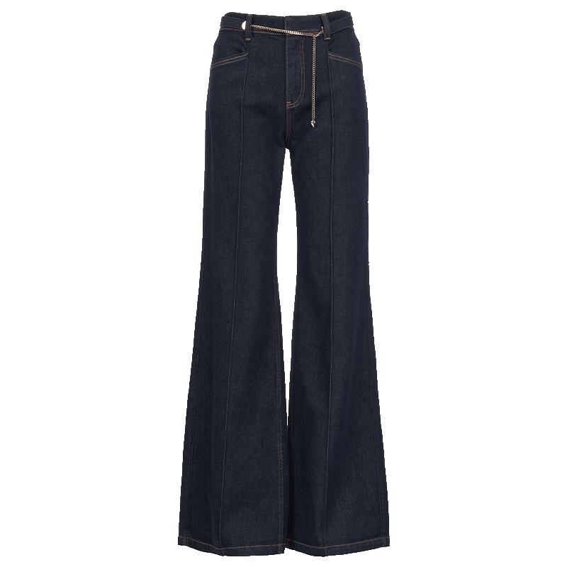 VEROMODA Women s Raw Denim Flare Jeans with Detachable Belt L
VEROMODA Women s Raw Denim Flare Jeans with Detachable Belt L