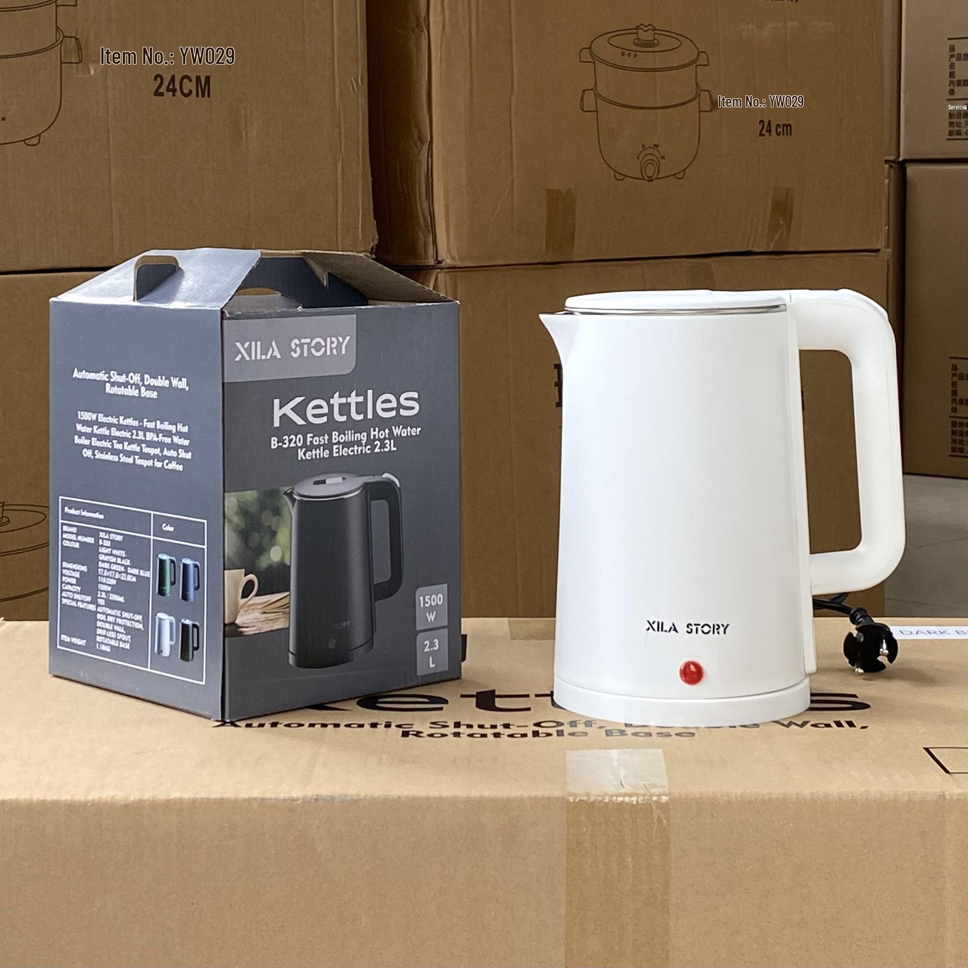 XILA B320 European Standard Portable Electric Kettle - Large Capacity Household Water Boiler білий
XILA B320 European Standard Portable Electric Kettle - Large Capacity Household Water Boiler білий