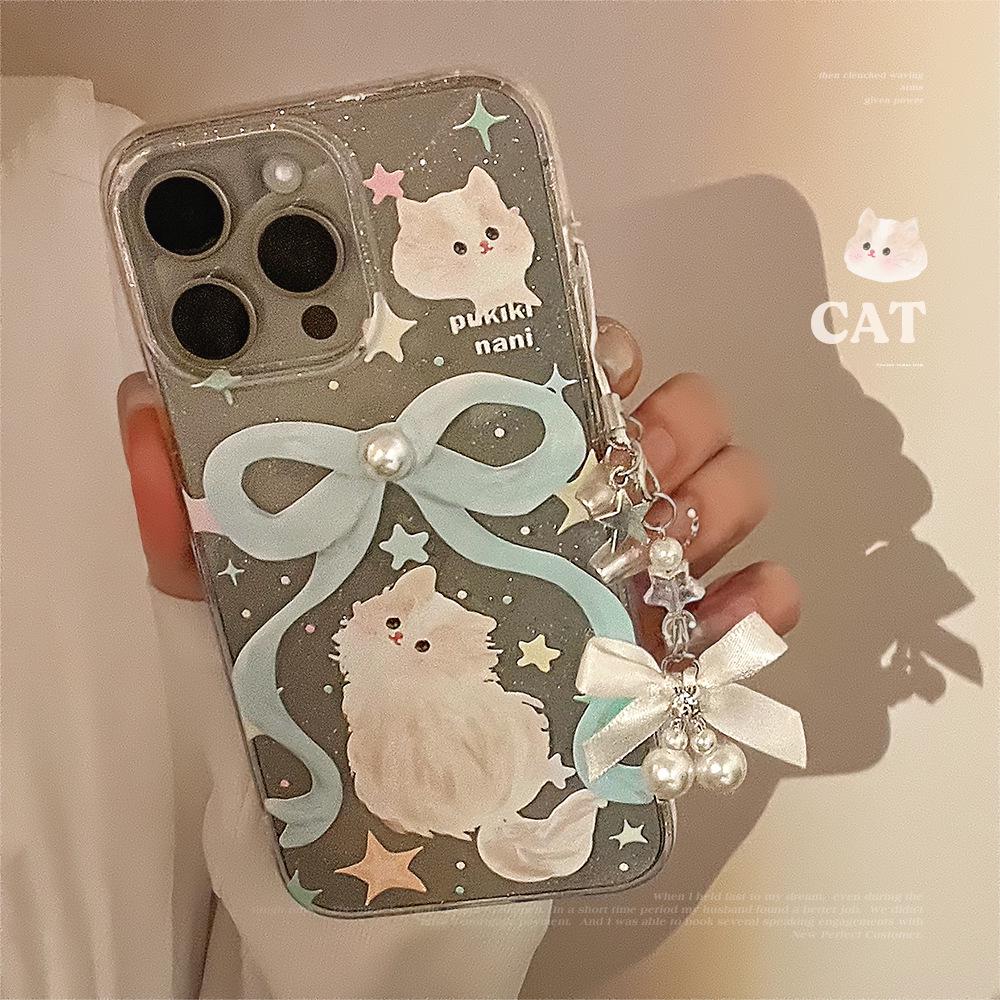 Fairy Bow Cat Glitter Phone Case with Lanyard for iPhone 11 to 15 Pro Max 12/12pro (6.1)
Fairy Bow Cat Glitter Phone Case with Lanyard for iPhone 11 to 15 Pro Max 12/12pro (6.1)