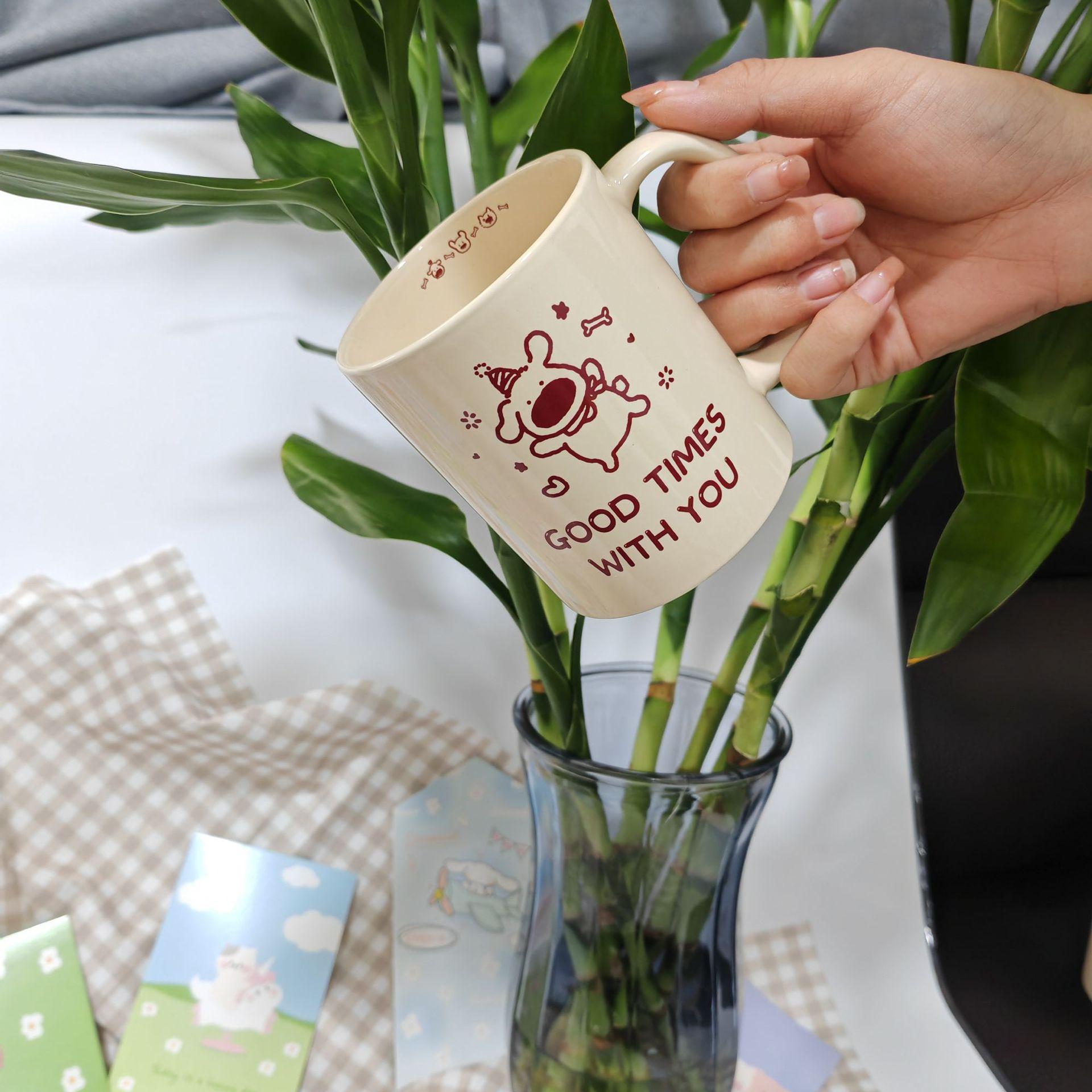 Small Fresh Ceramic Cup Cute Rabbit Wind Couple High Value Souvenir Girls Water Cup 301-400ml Яскраво-рожевий
Small Fresh Ceramic Cup Cute Rabbit Wind Couple High Value Souvenir Girls Water Cup 301-400ml Яскраво-рожевий
