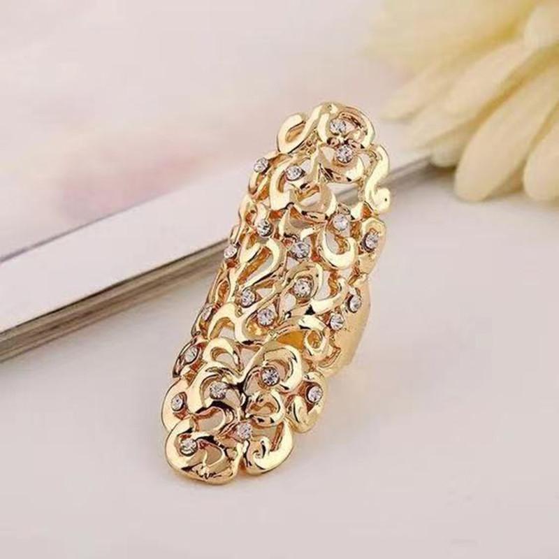 Milangirl Fashion Retro Exaggerate Hollow Out Crystal Gold Color Big Knuckle Rings for Women Zircon Gifts Long Wedding Rings 5
Milangirl Fashion Retro Exaggerate Hollow Out Crystal Gold Color Big Knuckle Rings for Women Zircon Gifts Long Wedding Rings 5