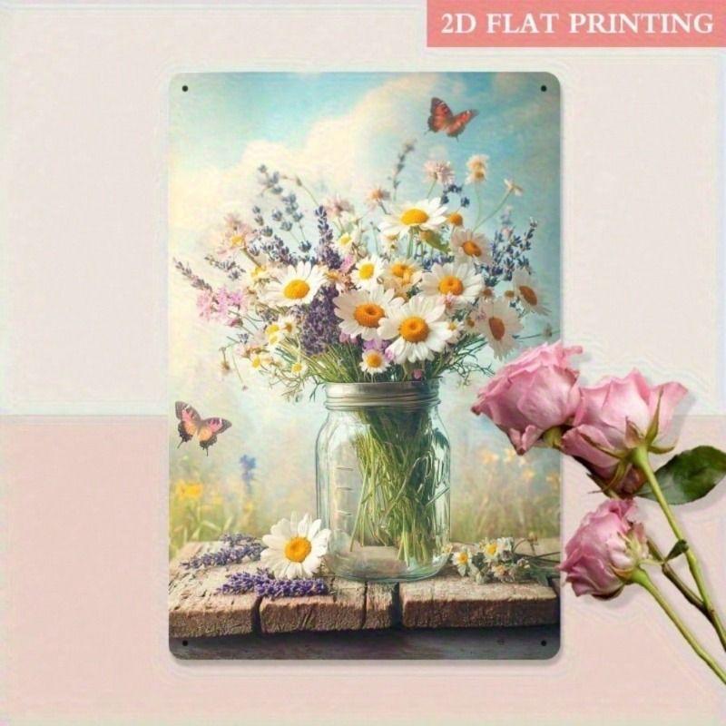 Metal Wall Art Farmhouse Style Wild Flowers Poster for Kitchen
Metal Wall Art Farmhouse Style Wild Flowers Poster for Kitchen