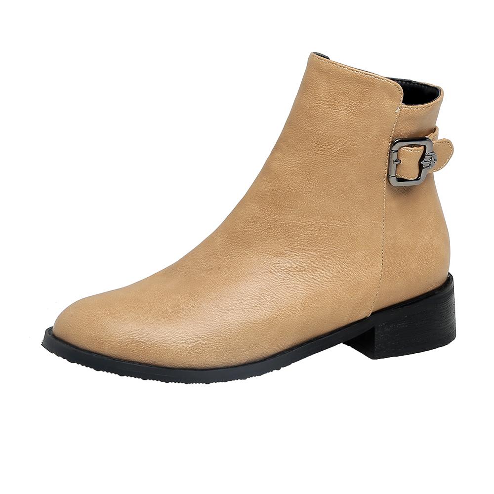 Women s low-heeled short boots autumn and winter new thick-heeled large-size comfortable recreational locomotive boots 34
Women s low-heeled short boots autumn and winter new thick-heeled large-size comfortable recreational locomotive boots 34