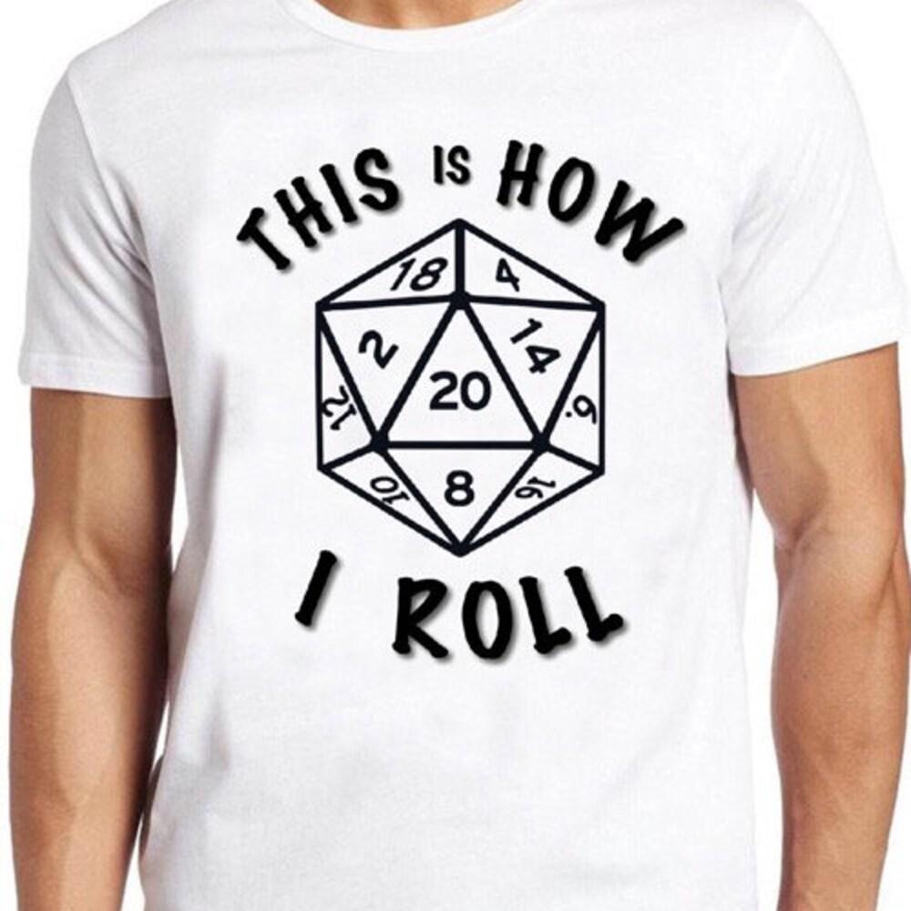 230GSM 100% Cotton T-Shirt 20 Sided Dice T Shirt Dungeons Geek Magic Dragons Retro Cool Tee 14
230GSM 100% Cotton T-Shirt 20 Sided Dice T Shirt Dungeons Geek Magic Dragons Retro Cool Tee 14