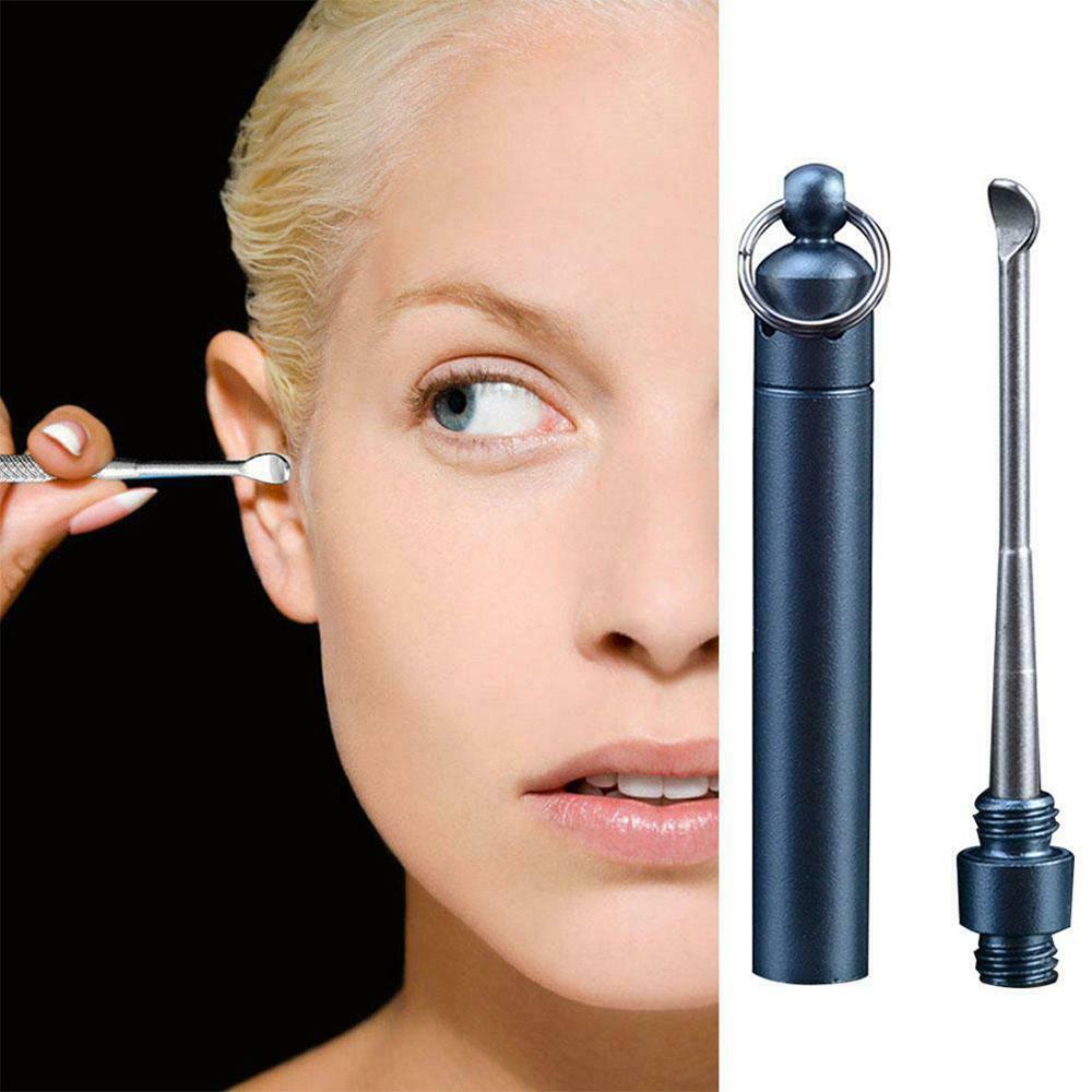 Portable Ear Digging Scoop Keychain Ear Wax Remover Curette Ear Pick Cleaning Tool срібний
Portable Ear Digging Scoop Keychain Ear Wax Remover Curette Ear Pick Cleaning Tool срібний
