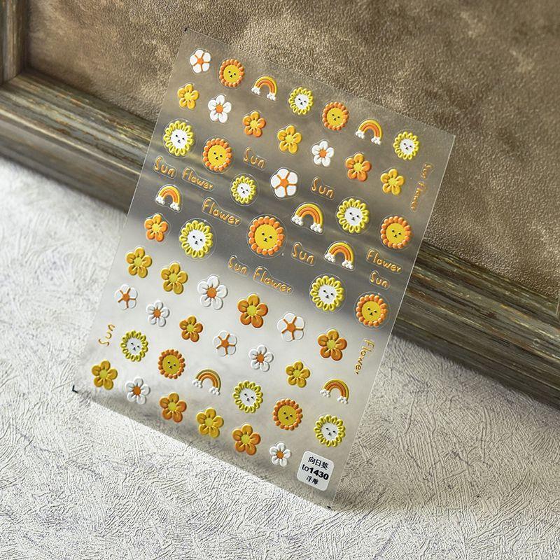 Meat SUNFLOWER Nail Sticker Tomoni Relief Hot Style Adhesive Japanese Style 5D Nail Sticker Cute Decorations Sunflower 1430((Relief))
Meat SUNFLOWER Nail Sticker Tomoni Relief Hot Style Adhesive Japanese Style 5D Nail Sticker Cute Decorations Sunflower 1430((Relief))