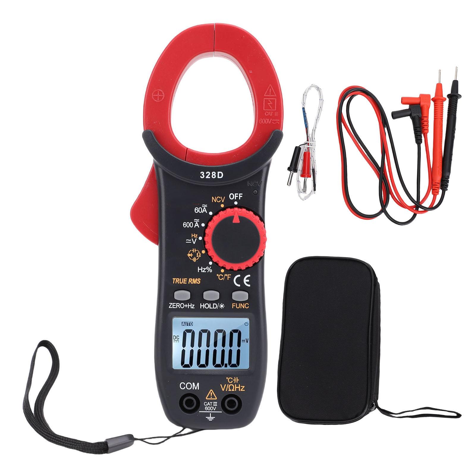 Digital Clamp Meter 6000 Counts Auto Ranging 600A AC DC Current Voltage Resistor Capacitor
Digital Clamp Meter 6000 Counts Auto Ranging 600A AC DC Current Voltage Resistor Capacitor