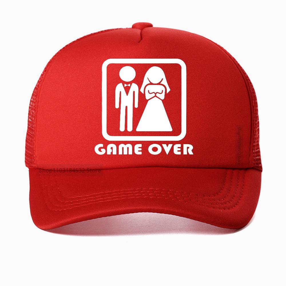 Game Over Bride Groom Bachelor Party baseball cap for Bachelorette Hen Night Party Wedding EngageUnisext Bridal Shower mesh hat Adjustable
Game Over Bride Groom Bachelor Party baseball cap for Bachelorette Hen Night Party Wedding EngageUnisext Bridal Shower mesh hat Adjustable