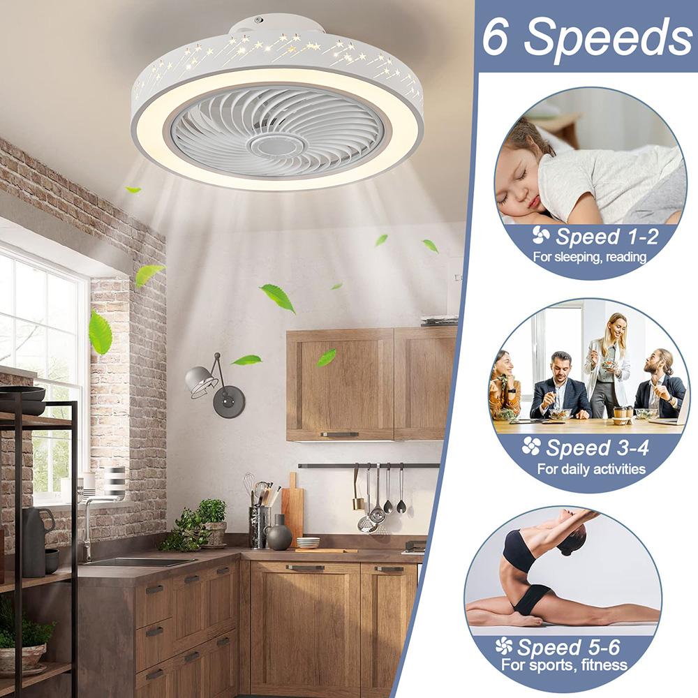 2 in 1 Modern Smart Ceiling Fan with Light Remote Control LED Dimmable 6 Speeds Timer Flush Mount Enclose Ceiling Fans Lamp 72W 220V белый
2 in 1 Modern Smart Ceiling Fan with Light Remote Control LED Dimmable 6 Speeds Timer Flush Mount Enclose Ceiling Fans Lamp 72W 220V белый