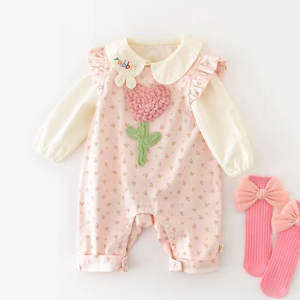 Infant & Toddler Spring/Autumn Girls Casual Outfit - Super Cute Fashion Two-Piece Set with Outerwear & Bib, Ideal for 100 Days Celebration. 73cm
Infant & Toddler Spring/Autumn Girls Casual Outfit - Super Cute Fashion Two-Piece Set with Outerwear & Bib, Ideal for 100 Days Celebration. 73cm