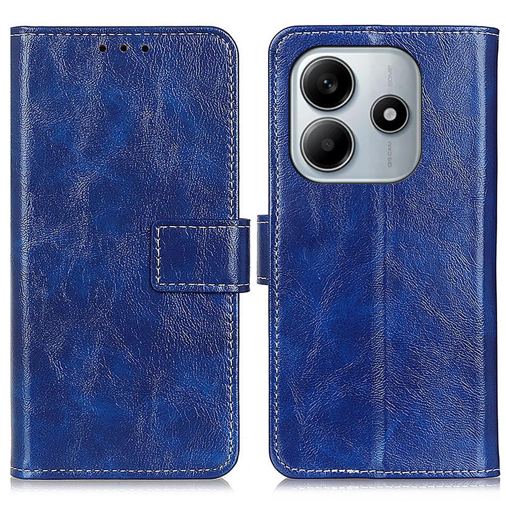 For Xiaomi Redmi Note 14 4G (163.25x76.55x8.16mm) Leather Case Wallet Phone Cover Crazy Horse Texture Blue
For Xiaomi Redmi Note 14 4G (163.25x76.55x8.16mm) Leather Case Wallet Phone Cover Crazy Horse Texture Blue