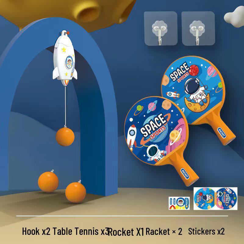 Kids Space-Themed Indoor Table Tennis Trainer Toy: Boosts Hand-Eye Coordination
Kids Space-Themed Indoor Table Tennis Trainer Toy: Boosts Hand-Eye Coordination