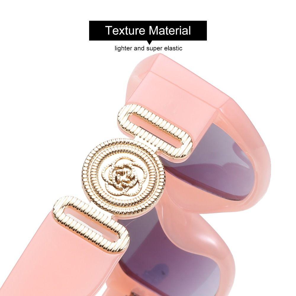 Thick Frame UV Protection with Metal Rose Design Vintage Shades Sun Glasses Irregular Sunglasses Pink-Gray
Thick Frame UV Protection with Metal Rose Design Vintage Shades Sun Glasses Irregular Sunglasses Pink-Gray