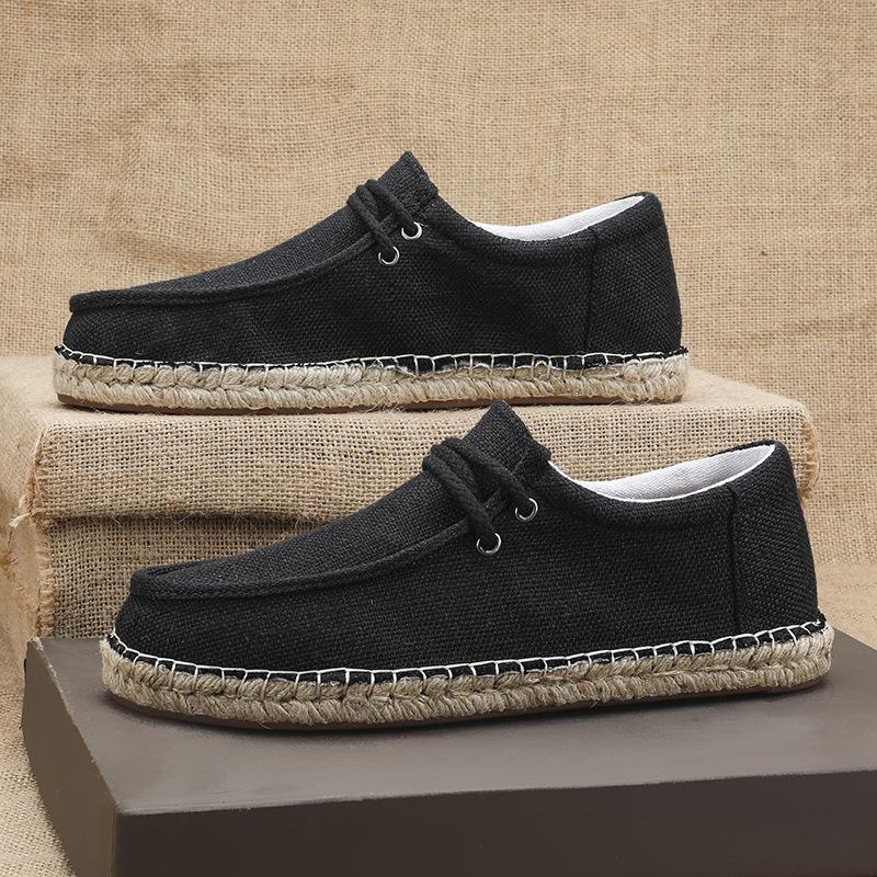 Large size new men s linen espadrilles spring and autumn fashion woven trendy shoes low top breathable lazy casual youth shoes 39
Large size new men s linen espadrilles spring and autumn fashion woven trendy shoes low top breathable lazy casual youth shoes 39