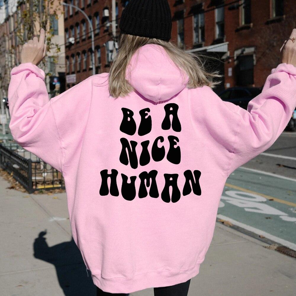 Толстовка Be a Nice Human, женский джемпер с длинными рукавами в стиле ретро, вдохновляющие пуловеры
Толстовка Be a Nice Human, женский джемпер с длинными рукавами в стиле ретро, вдохновляющие пуловеры