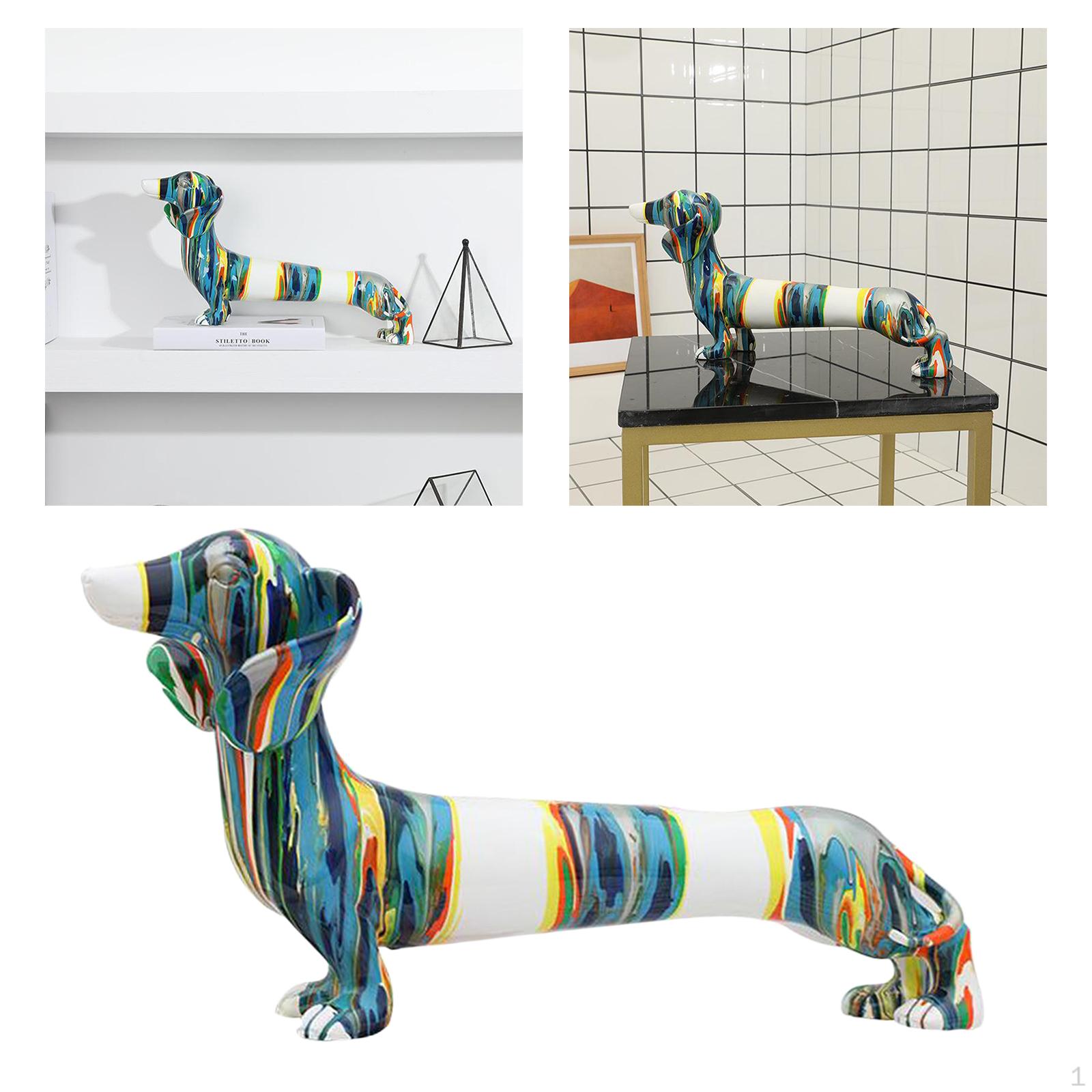 Colorful Resin Dachshund Figurines Statue Ornament Artwork
Colorful Resin Dachshund Figurines Statue Ornament Artwork
