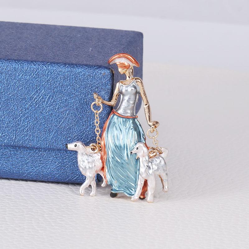 Модная индивидуальная брошь для выгула собак в стиле современной девушки, сплав, капающее масло, аксессуары для одежды, булавка для воротника, защищающая от света синий
Модная индивидуальная брошь для выгула собак в стиле современной девушки, сплав, капающее масло, аксессуары для одежды, булавка для воротника, защищающая от света синий