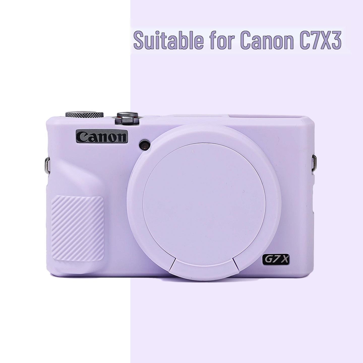 Silicone Protective Case for Canon G7X Mark III Camera лаванды фиолетового
Silicone Protective Case for Canon G7X Mark III Camera лаванды фиолетового