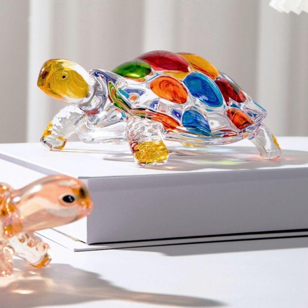 Clear Turtle Ornament Painted Tortoise Statue Craft Vivid Turtle Figurine Decoration Desktop різнокольоровий
Clear Turtle Ornament Painted Tortoise Statue Craft Vivid Turtle Figurine Decoration Desktop різнокольоровий
