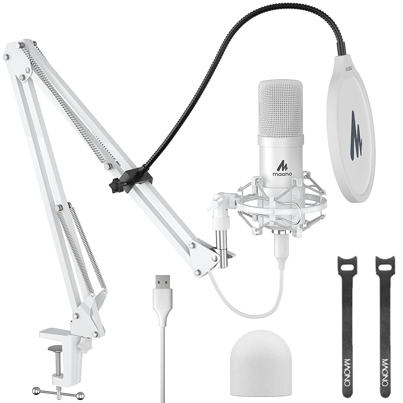 MAONO USB microphone condenser microphone PC microphone set microphone stand With am stand recording live broadcast YOUTUBE Game commentary work
MAONO USB microphone condenser microphone PC microphone set microphone stand With am stand recording live broadcast YOUTUBE Game commentary work