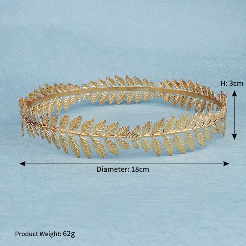 Baroque Bride Jewelry Metal Leaf Crown Headband Performance Props Gold Headwear Full Round Hair
Baroque Bride Jewelry Metal Leaf Crown Headband Performance Props Gold Headwear Full Round Hair