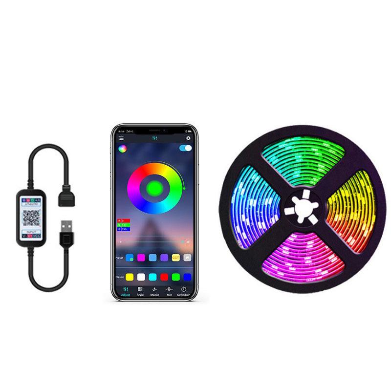 5050 RGB LED Strip Light Kit with 24-Key Remote & Bluetooth APP for TV Backlighting 1m - Non-waterproof
5050 RGB LED Strip Light Kit with 24-Key Remote & Bluetooth APP for TV Backlighting 1m - Non-waterproof
