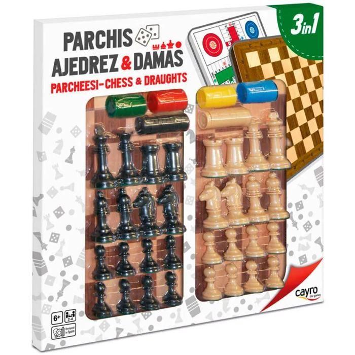 Wooden board game - Cayro - Chess and checkers - 40x40 cm - Cranberry color - 2 players or more
Wooden board game - Cayro - Chess and checkers - 40x40 cm - Cranberry color - 2 players or more