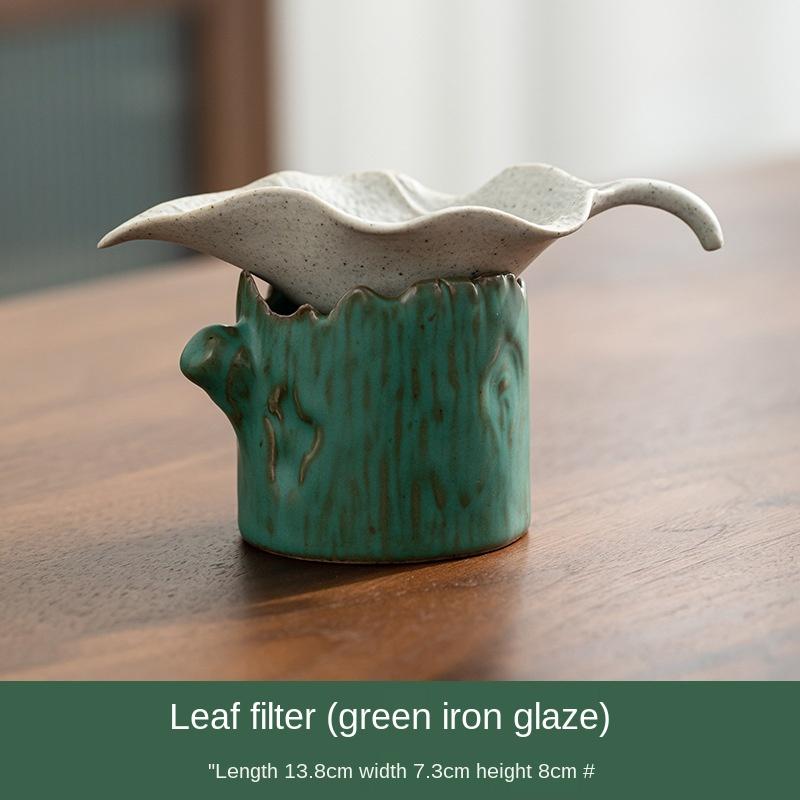 Stoneware Leaves Tea Strainer Stump Filter Holder Ceramic Integrated Hole Tea Filter Tea Compartment Tea Ceremony Utensils
Stoneware Leaves Tea Strainer Stump Filter Holder Ceramic Integrated Hole Tea Filter Tea Compartment Tea Ceremony Utensils