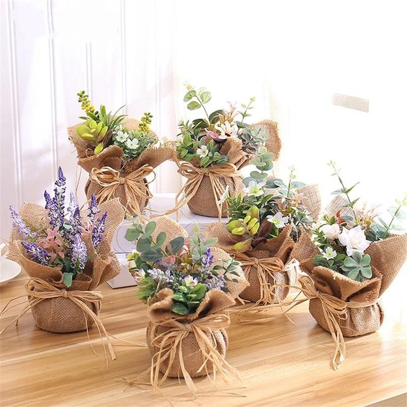 Simulation Linen Potted Fake Flower Decoration Wedding Decoration Dried Flower Bouquet Artificial Flower HY02671
Simulation Linen Potted Fake Flower Decoration Wedding Decoration Dried Flower Bouquet Artificial Flower HY02671