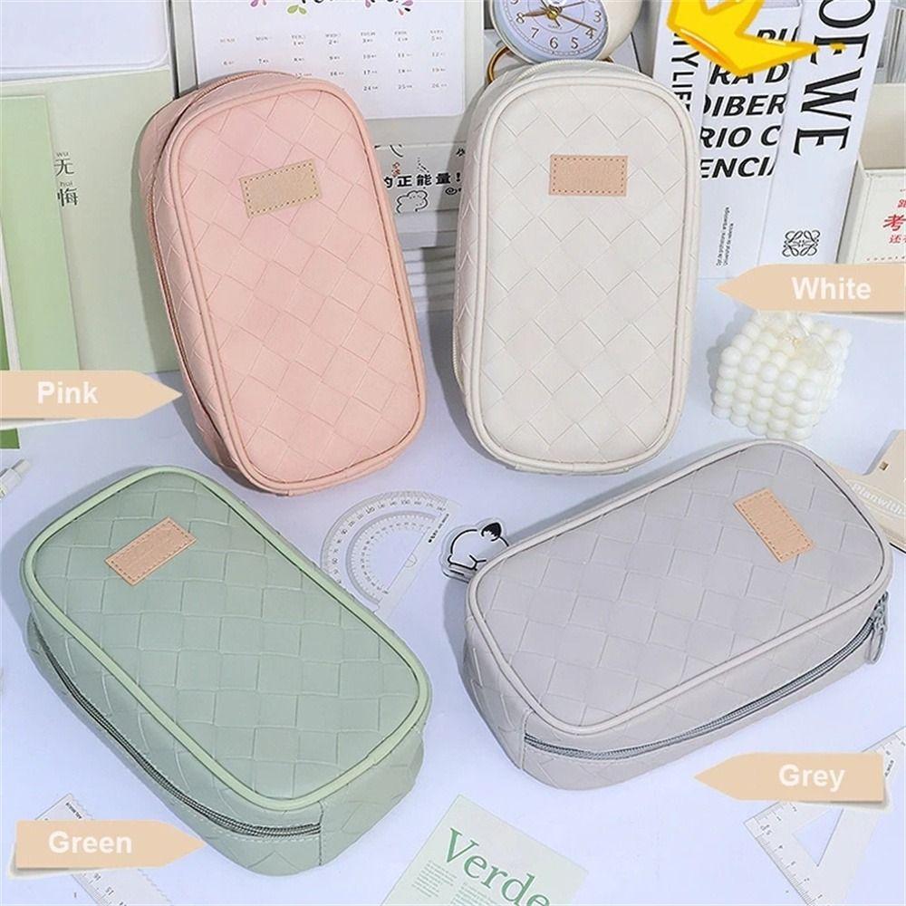 Vertical Opening Stationery Storage Bag Waterproof Pencil Case Pencil Bag Cosmetic Bag зелений
Vertical Opening Stationery Storage Bag Waterproof Pencil Case Pencil Bag Cosmetic Bag зелений