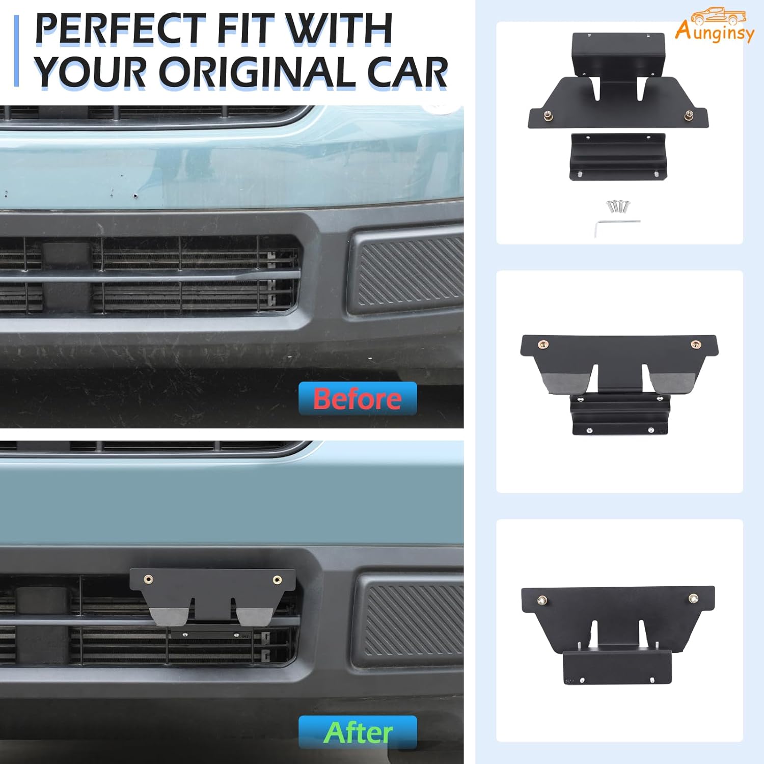 Car No Drill Front License Plate Holder Compatible with Ford Maverick 2022-2025 Accessories, Metal Front Grille Side Trailer License Plate Bracket
Car No Drill Front License Plate Holder Compatible with Ford Maverick 2022-2025 Accessories, Metal Front Grille Side Trailer License Plate Bracket