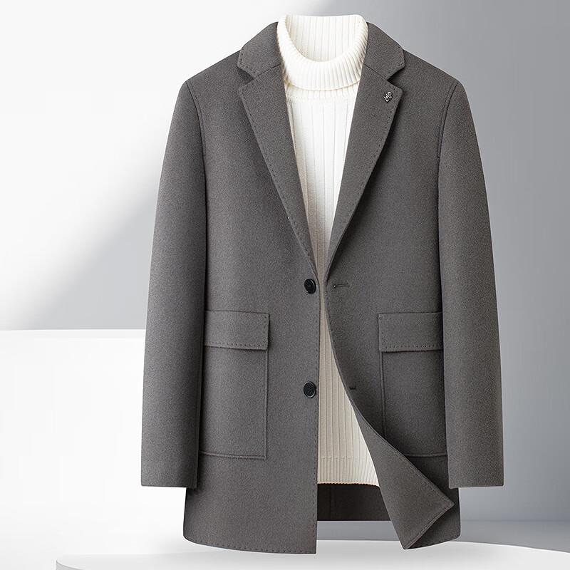 FAPAI Мужское пальто из мериносовой шерсти с воротником-блейзером XL 52
FAPAI Мужское пальто из мериносовой шерсти с воротником-блейзером XL 52