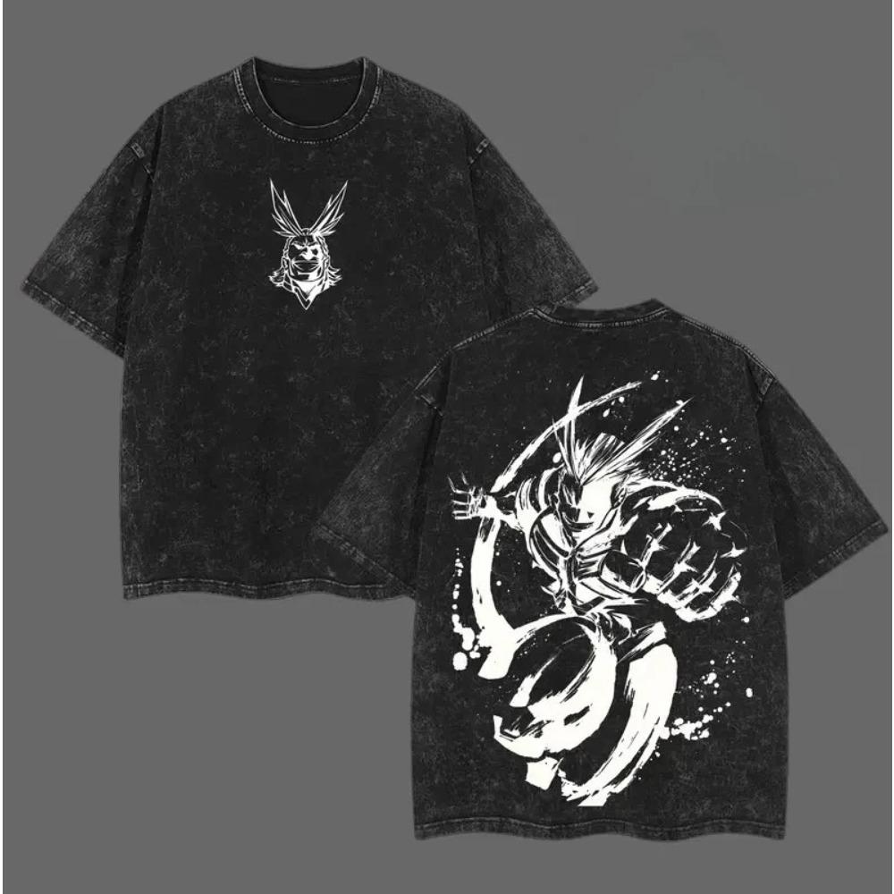 Графическая футболка All Might My Hero Academia для мужчин, с коротким рукавом, хлопковые футболки, винтажная стирка, футболка в стиле Харадзюку, мужская футболка оверсайз L чёрный
Графическая футболка All Might My Hero Academia для мужчин, с коротким рукавом, хлопковые футболки, винтажная стирка, футболка в стиле Харадзюку, мужская футболка оверсайз L чёрный