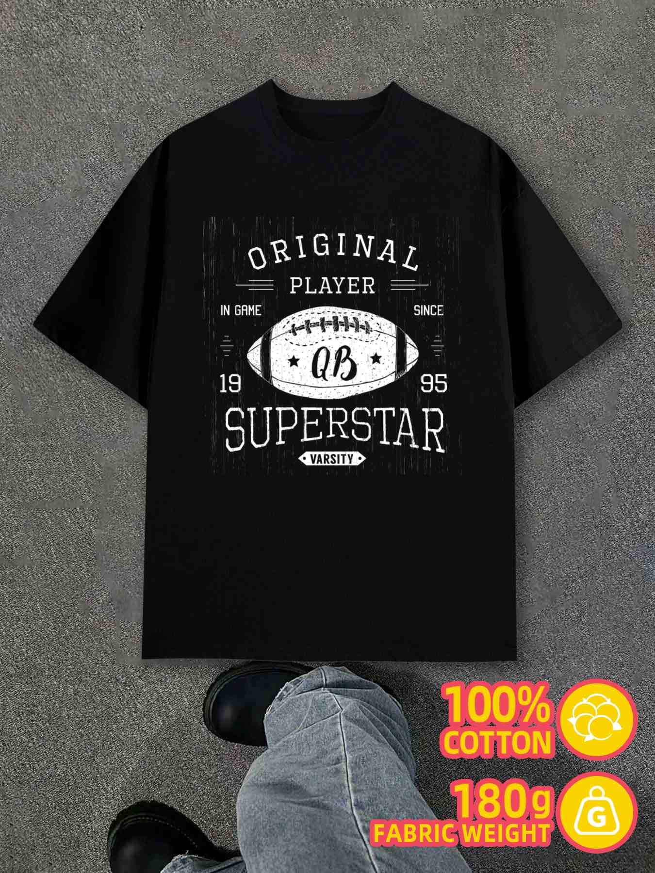 T-Shirt Y2K Original Player Qb Cotton Black M
T-Shirt Y2K Original Player Qb Cotton Black M