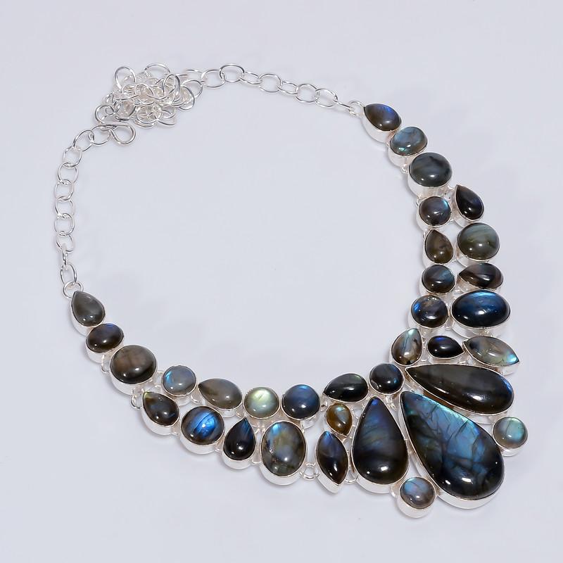 Mind Blowing Top Grade Qualite 100% Natural Labradorite Pear Shape Ethnic Style Handmade Jewelry 925 Steling Silver Necklace 19 WSJ-5123 срібний
Mind Blowing Top Grade Qualite 100% Natural Labradorite Pear Shape Ethnic Style Handmade Jewelry 925 Steling Silver Necklace 19 WSJ-5123 срібний