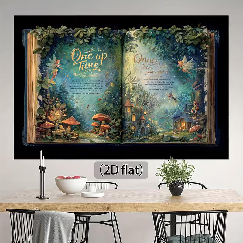 2D Magical Fairy Tale Book Backdrop, Open Storybook with Enchanted Forest Background 47.2x31.5inch/120*80cm
2D Magical Fairy Tale Book Backdrop, Open Storybook with Enchanted Forest Background 47.2x31.5inch/120*80cm