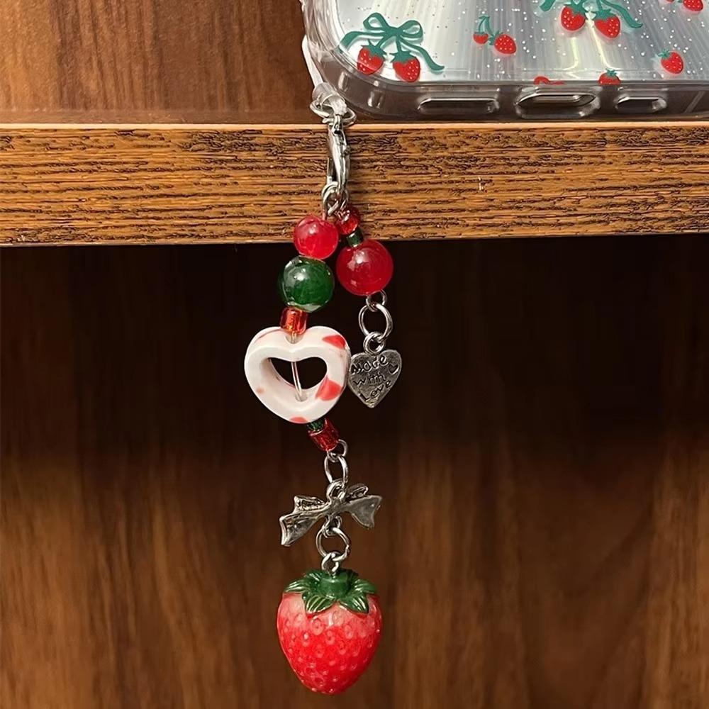 Sparkling Strawberry Keychain Pendant Bag Hanging Beaded Phone Lanyard Fashion Car Keyring Gifts Style A
Sparkling Strawberry Keychain Pendant Bag Hanging Beaded Phone Lanyard Fashion Car Keyring Gifts Style A
