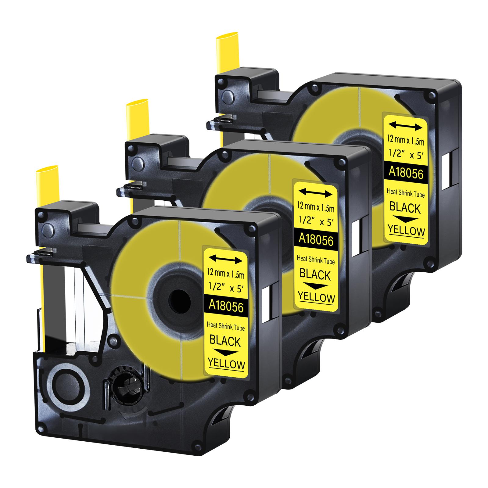 3-15PCS Compatible for DYMO 18055 Rhino Heat-Shrink Tube Industry Label Tape 6/9/12/19/24mm For Dymo Rhino 3000 52000 Maker (as the picture,6mm)
3-15PCS Compatible for DYMO 18055 Rhino Heat-Shrink Tube Industry Label Tape 6/9/12/19/24mm For Dymo Rhino 3000 52000 Maker (as the picture,6mm)