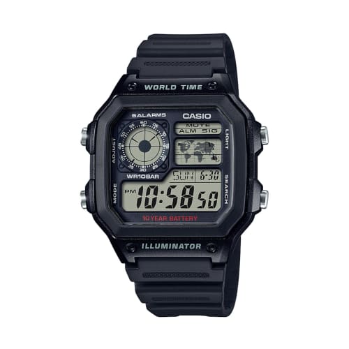 Casio Watch Casio Collection AE-1200WH-1AJH Men s Black
Casio Watch Casio Collection AE-1200WH-1AJH Men s Black