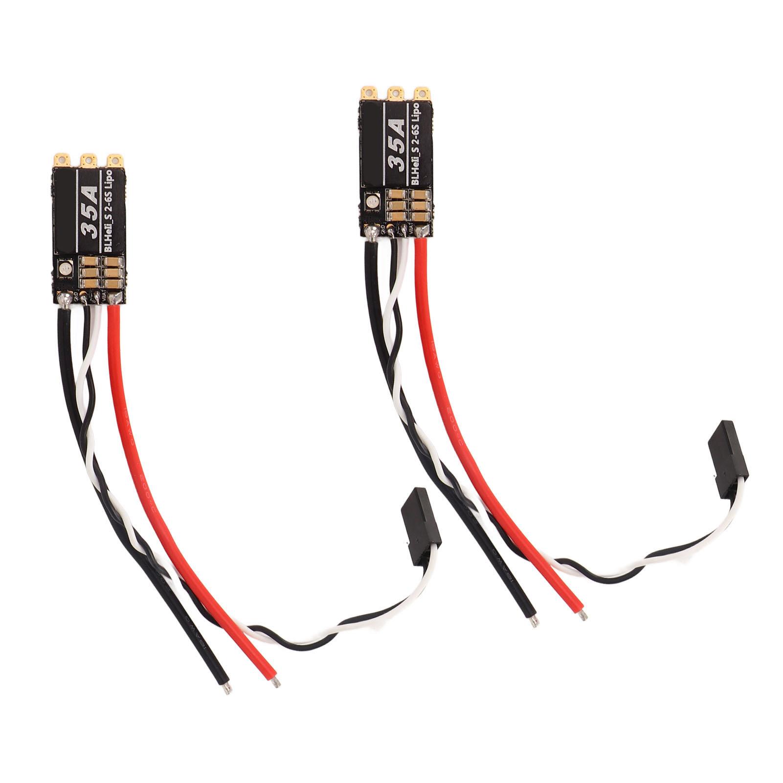 2Pcs RC Brushless ESC 35A Disturbance Resistant RC Drone ESC for FPV Across Machines 4 Axies Drone
2Pcs RC Brushless ESC 35A Disturbance Resistant RC Drone ESC for FPV Across Machines 4 Axies Drone