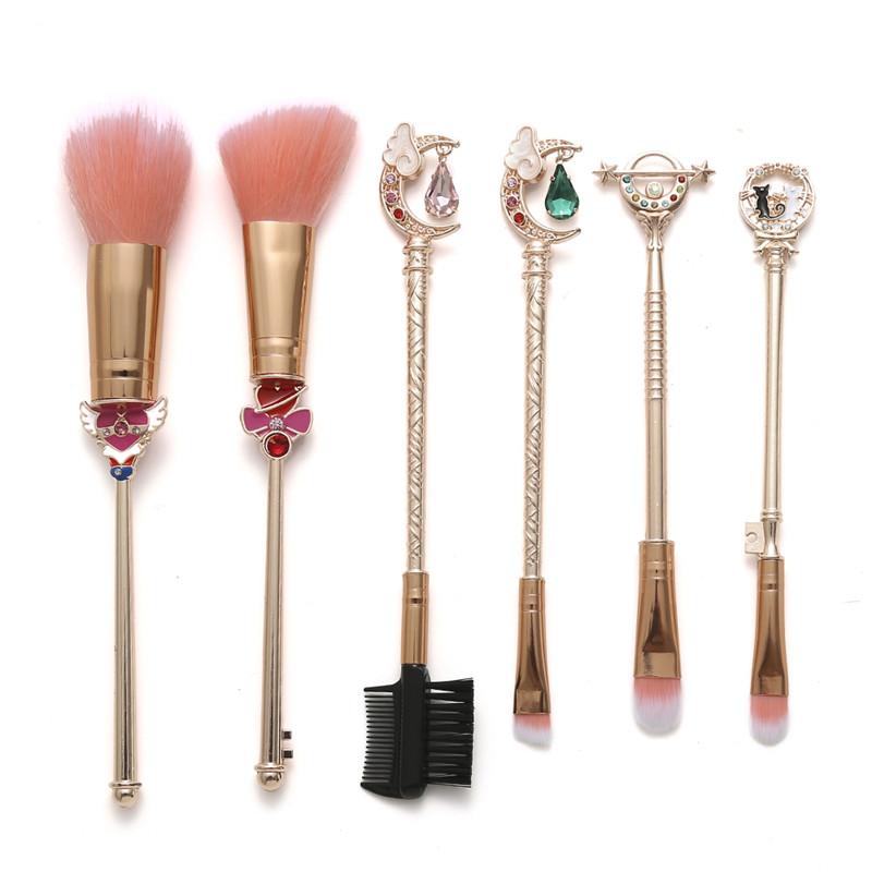 6pcs/set Sailor Moon Wand Makeup Brushes Anime Figure Tsukino Usagi Prop Women Foundation Blush Eyeshadow Makeup Brushes Makeup Brush
6pcs/set Sailor Moon Wand Makeup Brushes Anime Figure Tsukino Usagi Prop Women Foundation Blush Eyeshadow Makeup Brushes Makeup Brush