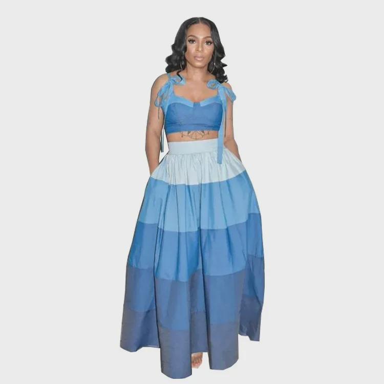 Горячая распродажа: Сексуальный женский комплект из двух предметов в европейском и американском стиле - топ-комбинезон и длинная юбка L павлин голубой
Горячая распродажа: Сексуальный женский комплект из двух предметов в европейском и американском стиле - топ-комбинезон и длинная юбка L павлин голубой