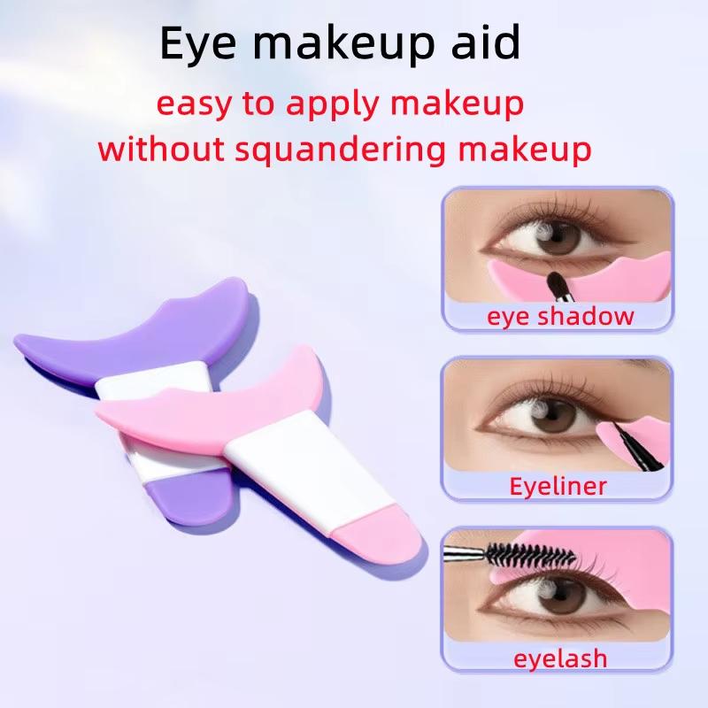 Multi functional eye makeup silicone baffle crescent shaped eyelash brush eyeliner eye shadow auxiliary artifact 1 pc білий
Multi functional eye makeup silicone baffle crescent shaped eyelash brush eyeliner eye shadow auxiliary artifact 1 pc білий
