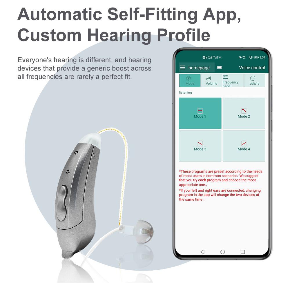 SF101 Right Ear Digital RIC Sound Amplification Device Headset Elderly/Deaf People Hearing Aid 10-Channel Bluetooth-compatible Sound Amplifier Graphite Grey
SF101 Right Ear Digital RIC Sound Amplification Device Headset Elderly/Deaf People Hearing Aid 10-Channel Bluetooth-compatible Sound Amplifier Graphite Grey