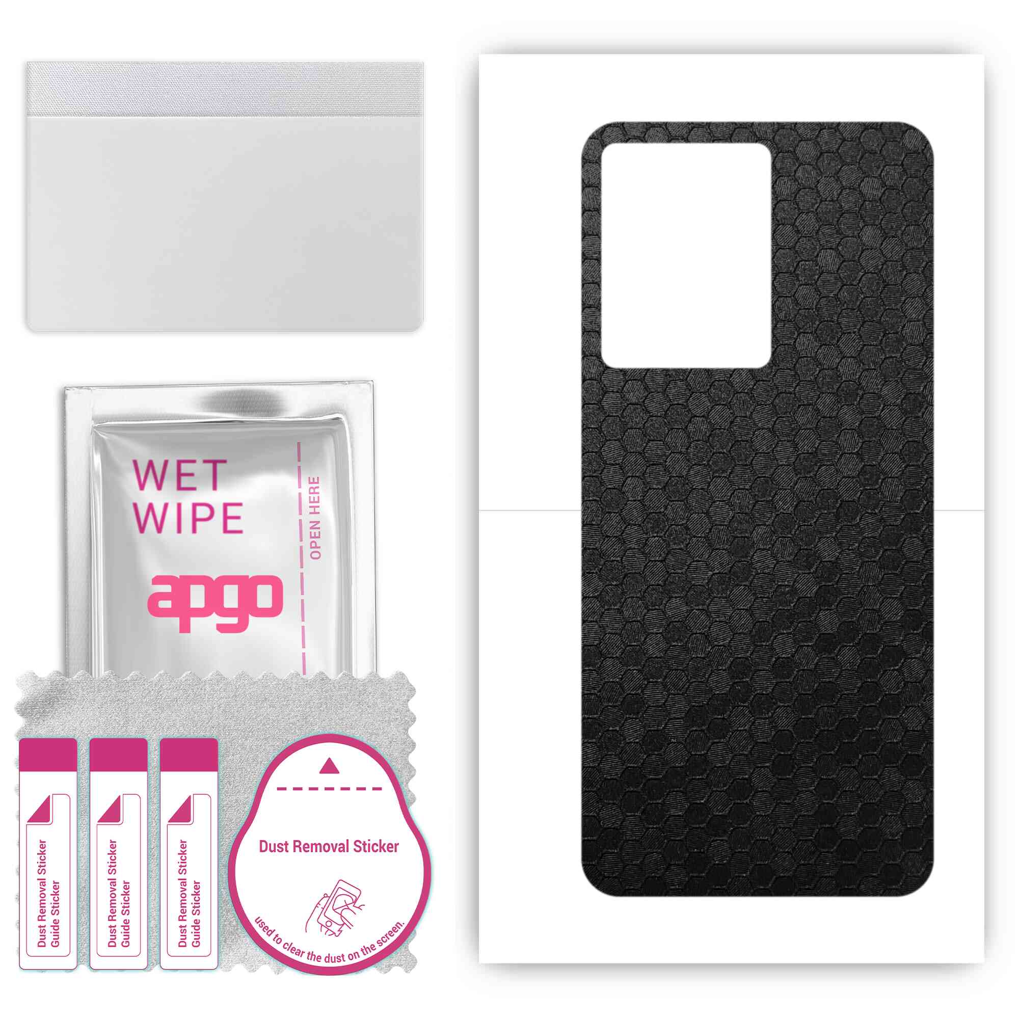 apgo Protective Skin Sticker for the back compatible with Infinix Note 12 Pro 5G, Wrap Film, Foil, Vinyl - Pattern Black Honeycomb
apgo Protective Skin Sticker for the back compatible with Infinix Note 12 Pro 5G, Wrap Film, Foil, Vinyl - Pattern Black Honeycomb