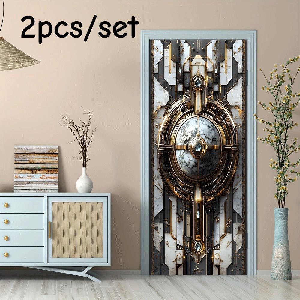 2pcs European retro mechanical wind wall stickers, living room foyer TV background wall decoration stickers, imitation metal mar (as the picture,38.5x200cmx2)
2pcs European retro mechanical wind wall stickers, living room foyer TV background wall decoration stickers, imitation metal mar (as the picture,38.5x200cmx2)