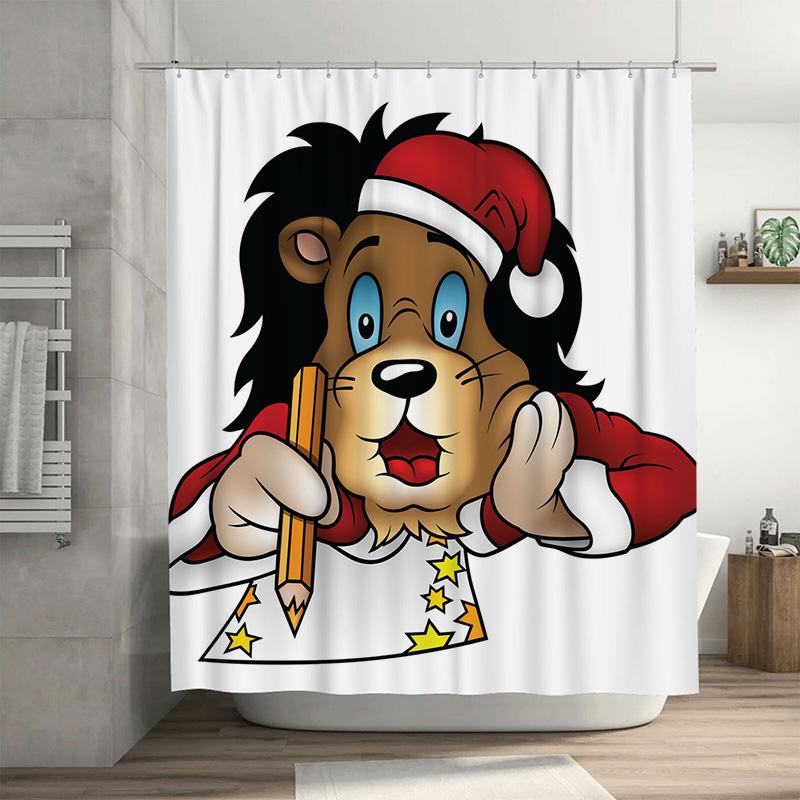 Tu Lion Sketch Artist Bathroom Decor Shower Curtain Funny Animal Cartoon Backdrop Washroom Decor Home Decor W60H190(CM)-1 Pcs
Tu Lion Sketch Artist Bathroom Decor Shower Curtain Funny Animal Cartoon Backdrop Washroom Decor Home Decor W60H190(CM)-1 Pcs