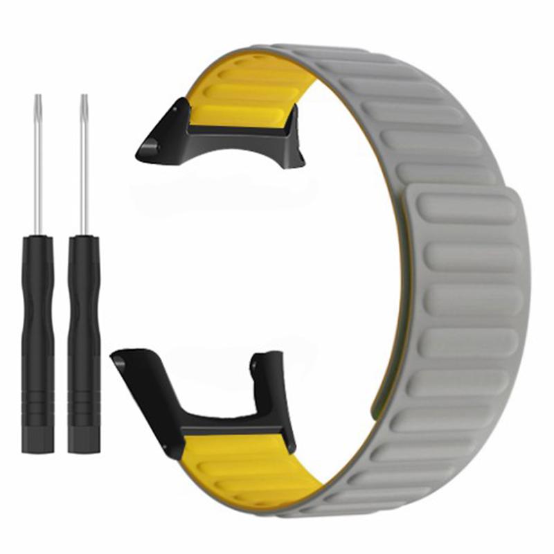 Для Sunnto Ambit 3/Ambit 3 Sport/Ambit 3 Run Силіконовий спортивний ремінець Магнітний ремінець для годинника Grey Yellow
Для Sunnto Ambit 3/Ambit 3 Sport/Ambit 3 Run Силіконовий спортивний ремінець Магнітний ремінець для годинника Grey Yellow